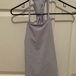Purple Lululemon workout tank top
